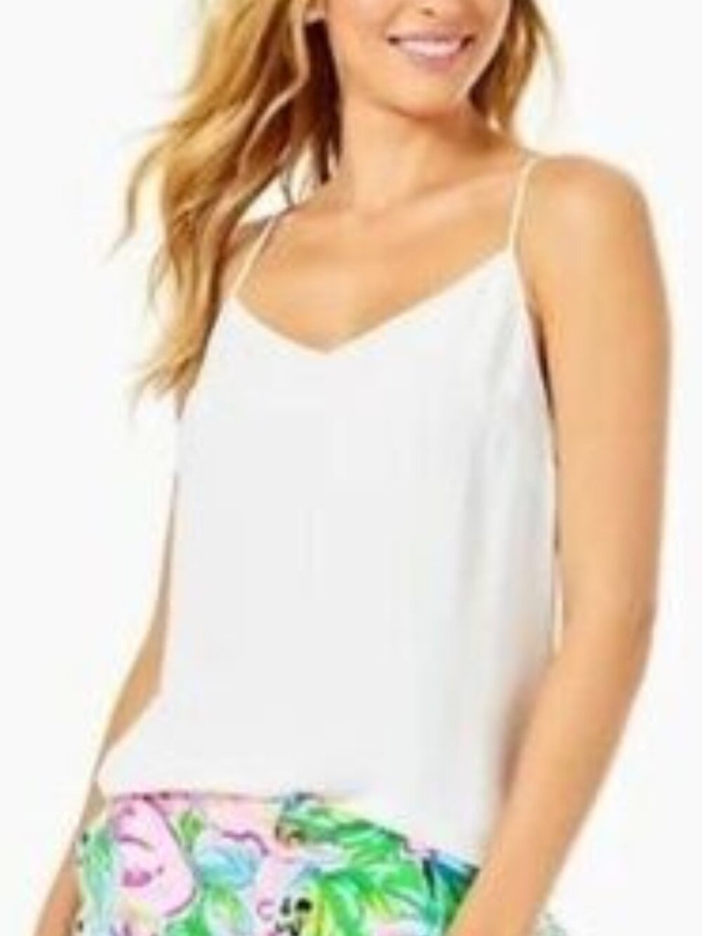 Lilly Pulitzer DUSK LILEEZE TANK TOP White Cami